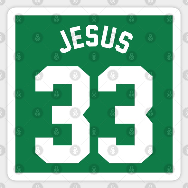 Jesus 33 Sticker by BodinStreet